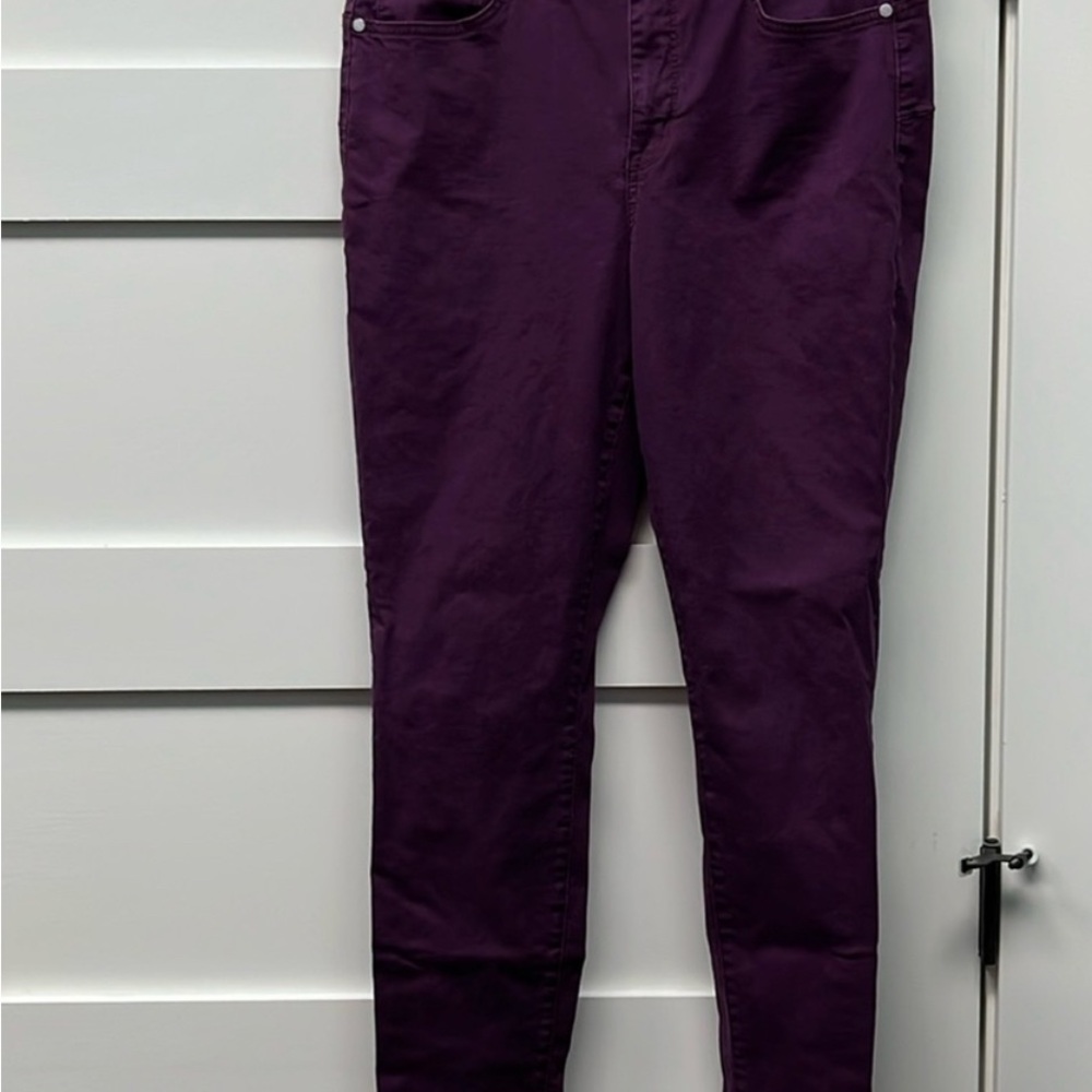 Seven 7 purple skinny jeans